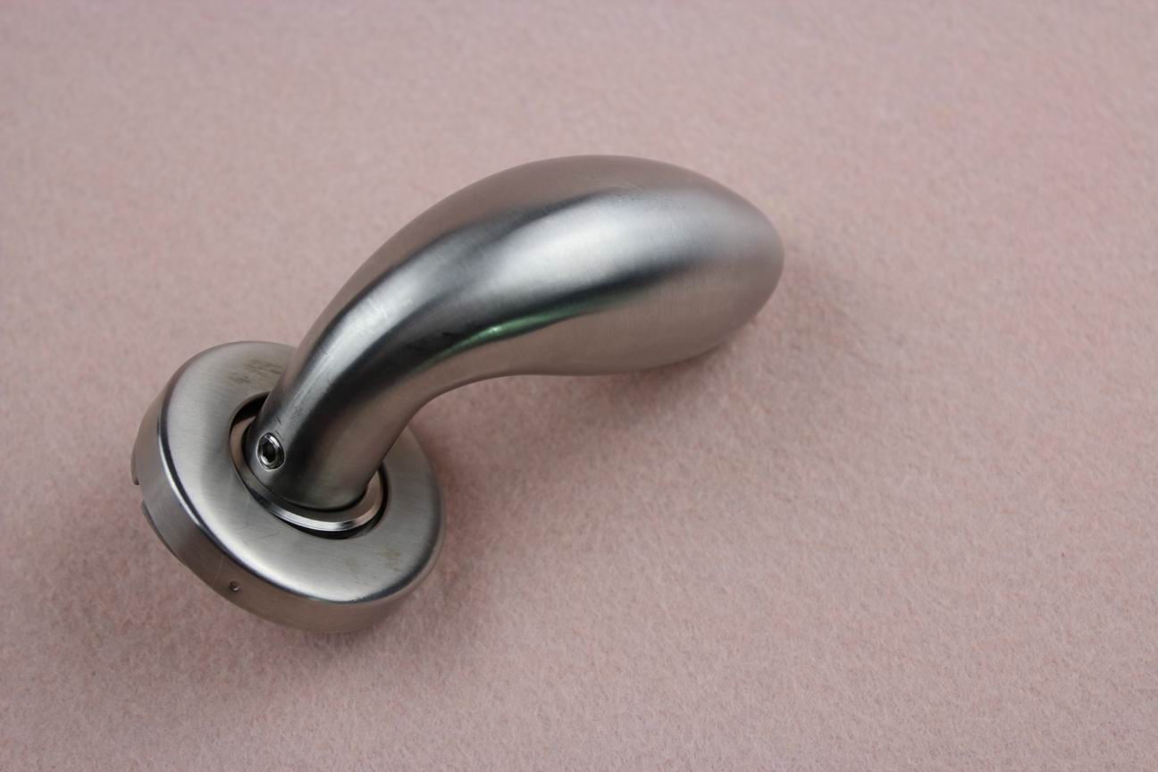 Modern door handle with knob with high quality stainless steel for wooden door