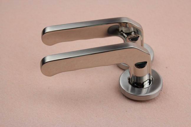 Satin Hollow Types Furniture Handles Door handle Lock Set for Internal