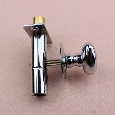 Chrome finish Brass bolt Door Lock with Knob key